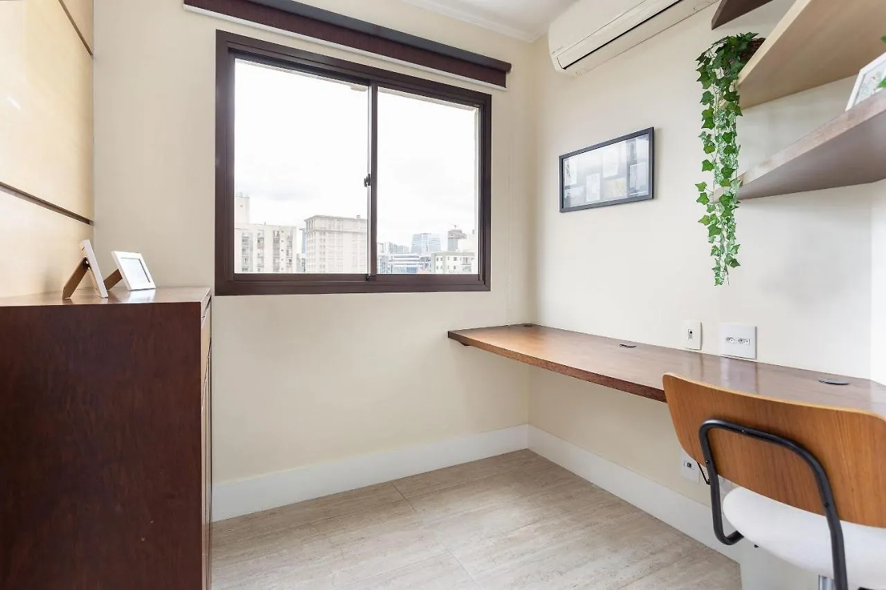 상파울루 Flat No Estilo! 14 Andar, Ac, Piscina, Academia 아파트 0*,